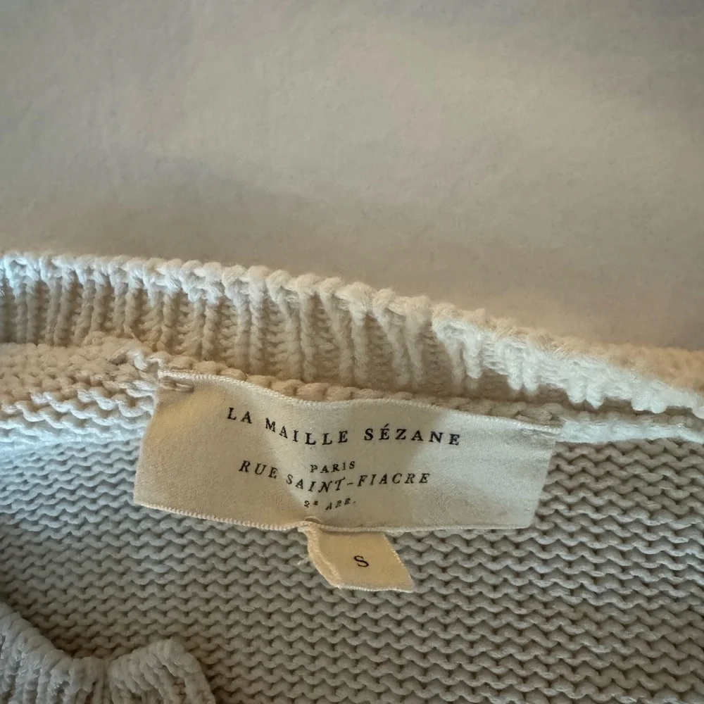Sezane Leontine sweater size small (navy/ecru) - Picture 5 of 7